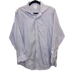 Brooks Brothers Mens Striped Regent Fit Supima Cotton Button Up Shirt 16.5-33